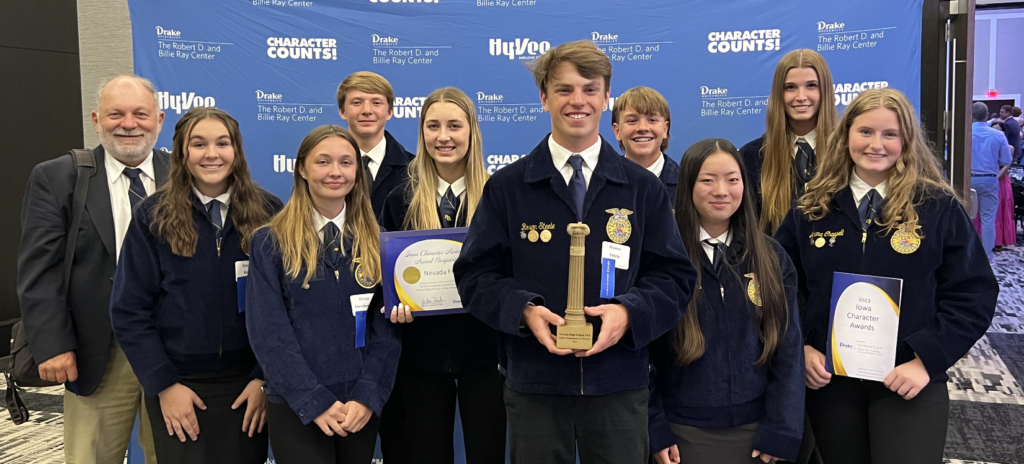 Nevada FFA receives Iowa Character Award